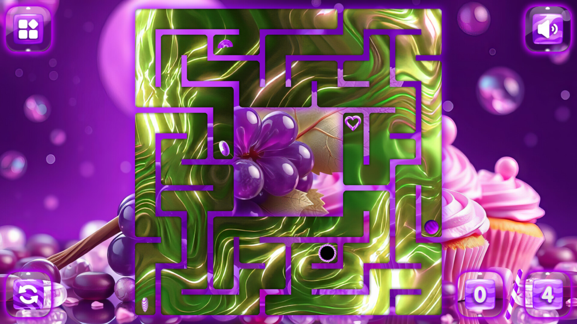 Sweetie Candy Maze: Purple Grape screenshot 2