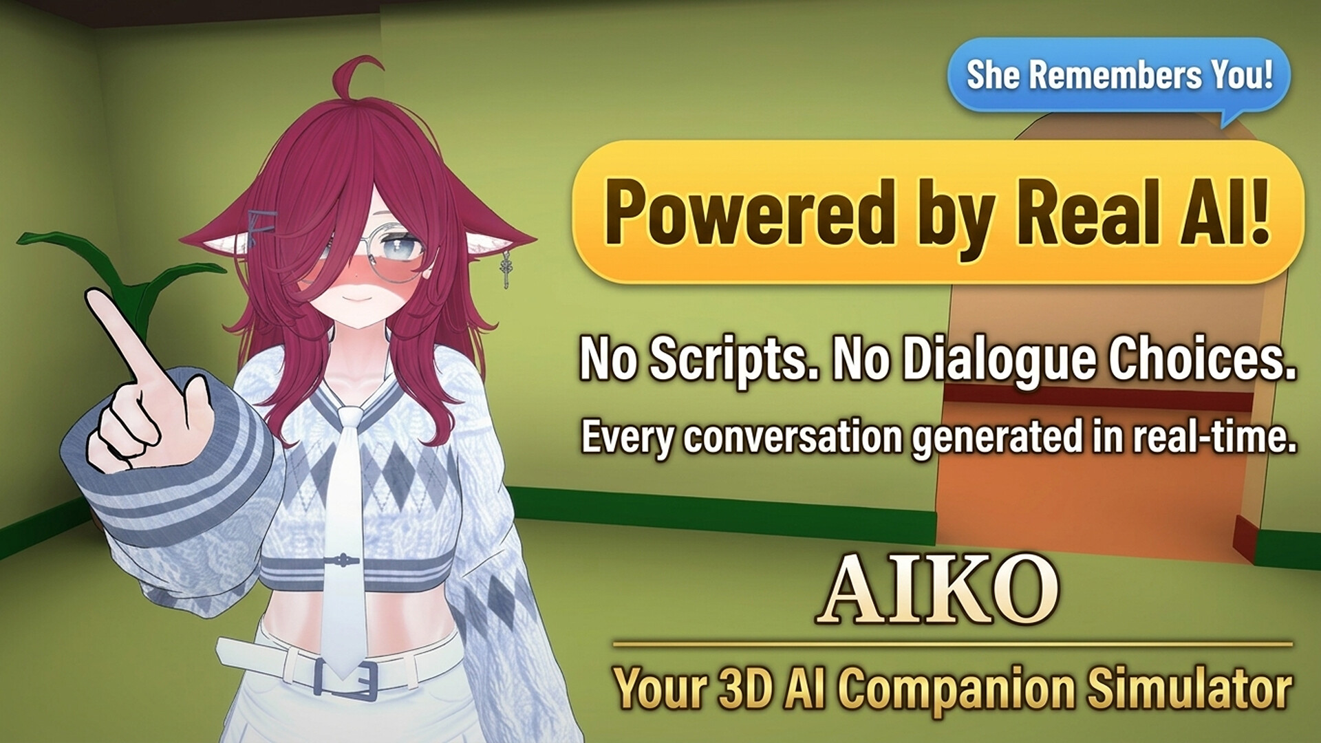 AIKO: AI Girlfriend — 3D Anime Life Sim screenshot 1
