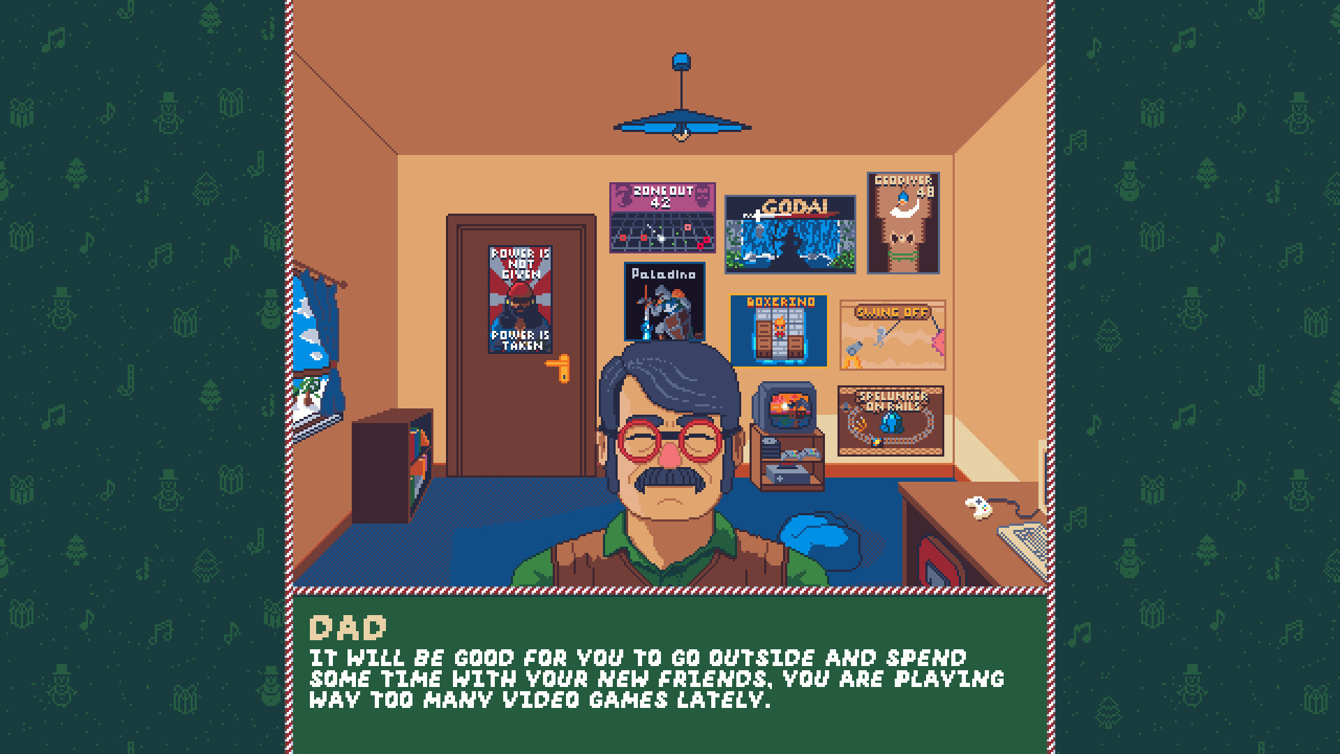 Touch Grass: A Bit-Sized Christmas Adventure screenshot 3