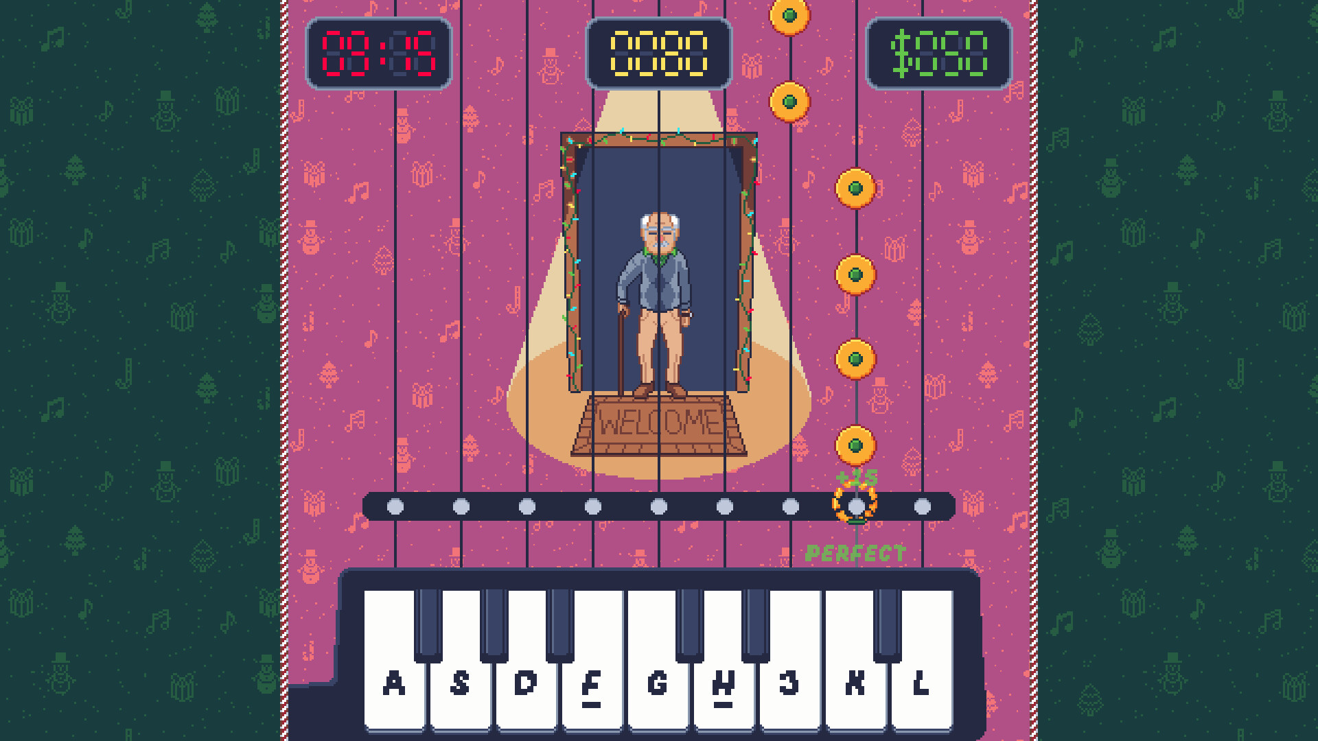 Touch Grass: A Bit-Sized Christmas Adventure screenshot 2