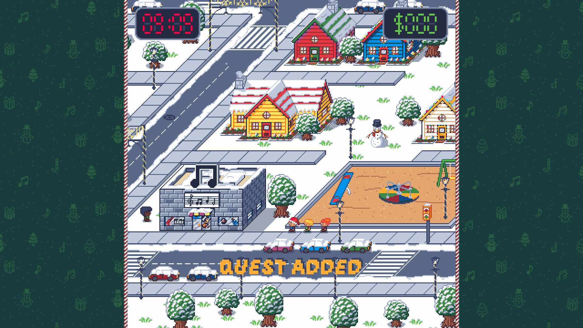 Touch Grass: A Bit-Sized Christmas Adventure screenshot 1