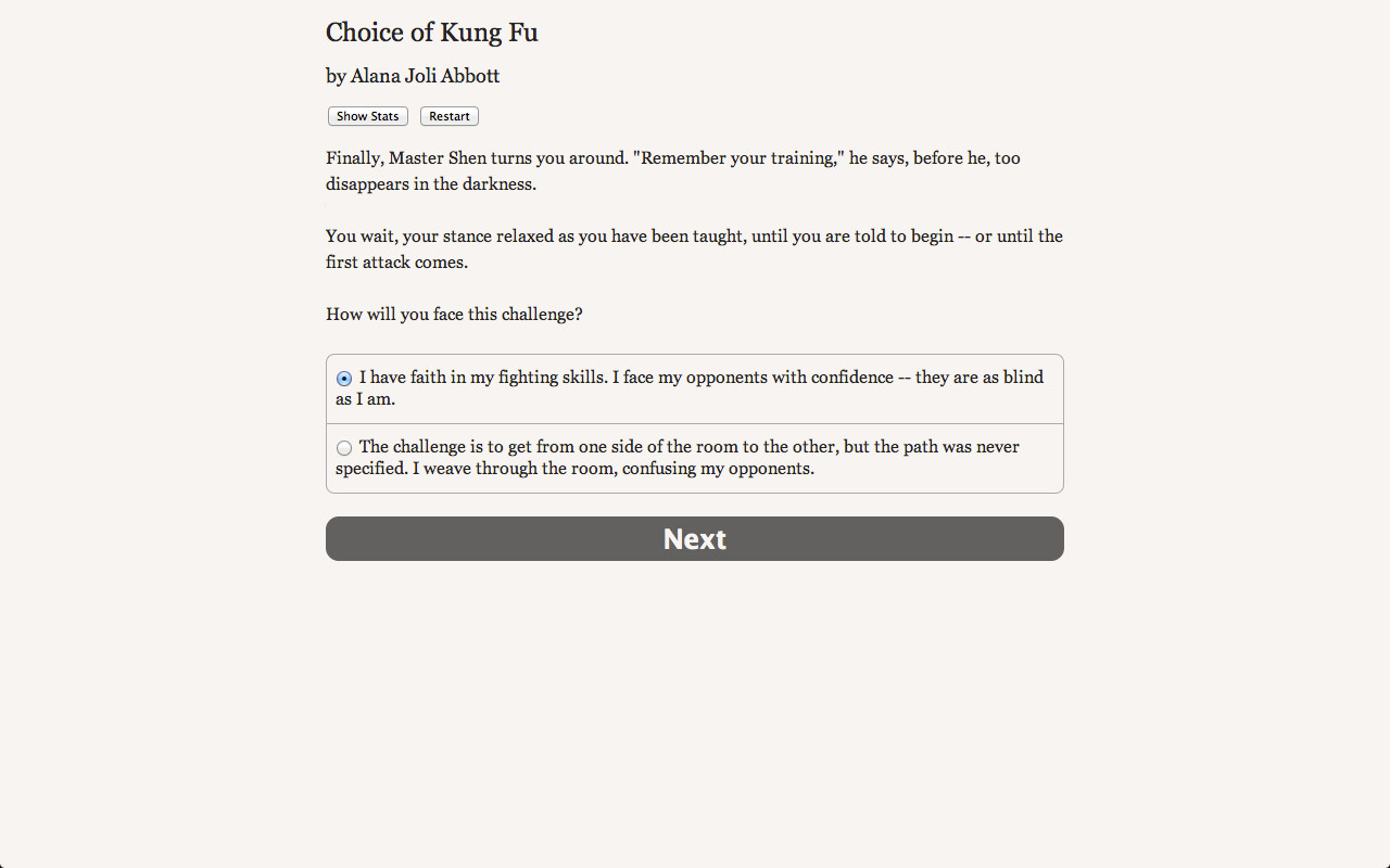 Choice of Kung Fu screenshot 3