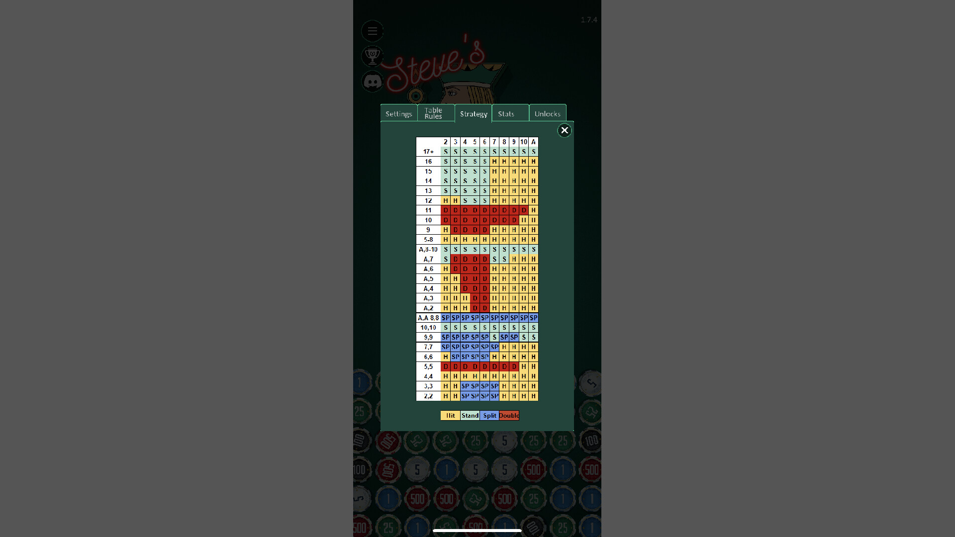 Steve's Blackjack Trainer Pro screenshot 4