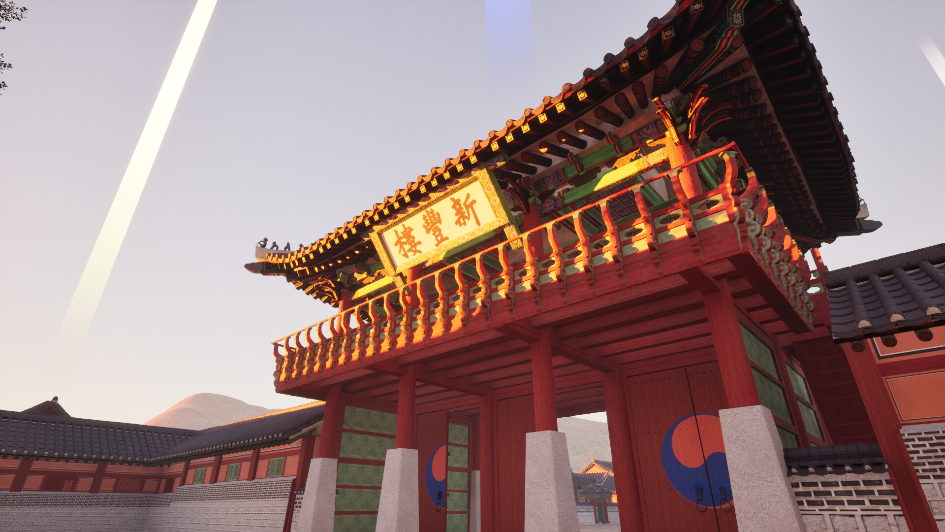 A walk in Hwaseong Temporary Palace at night screenshot 2