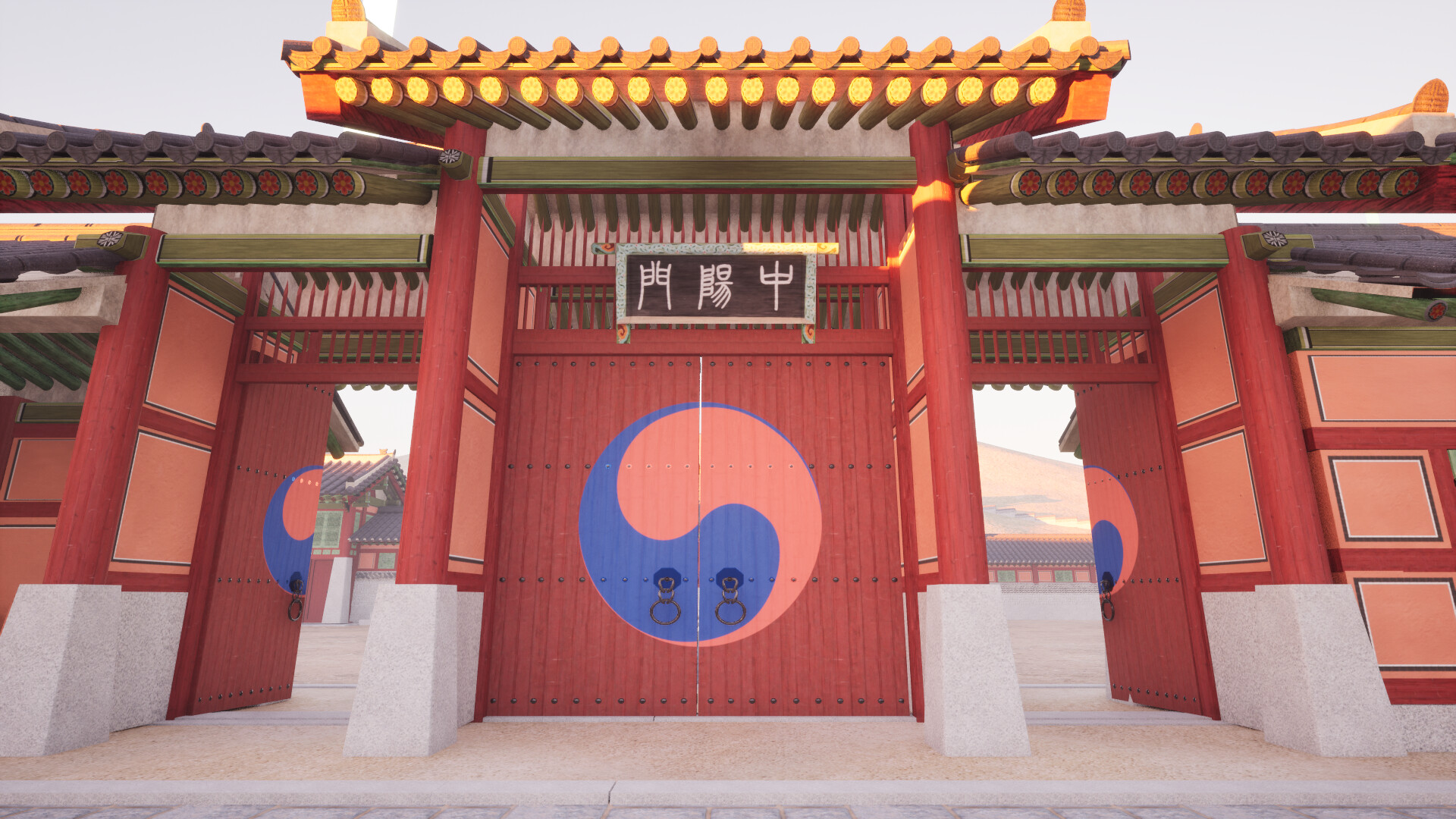 A walk in Hwaseong Temporary Palace at night screenshot 1