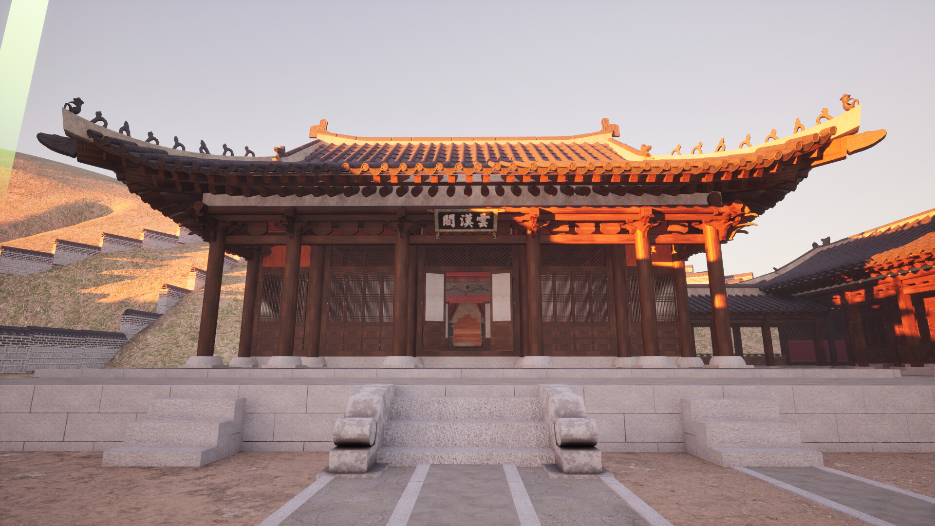 A walk in Hwaseong Temporary Palace at night screenshot 3