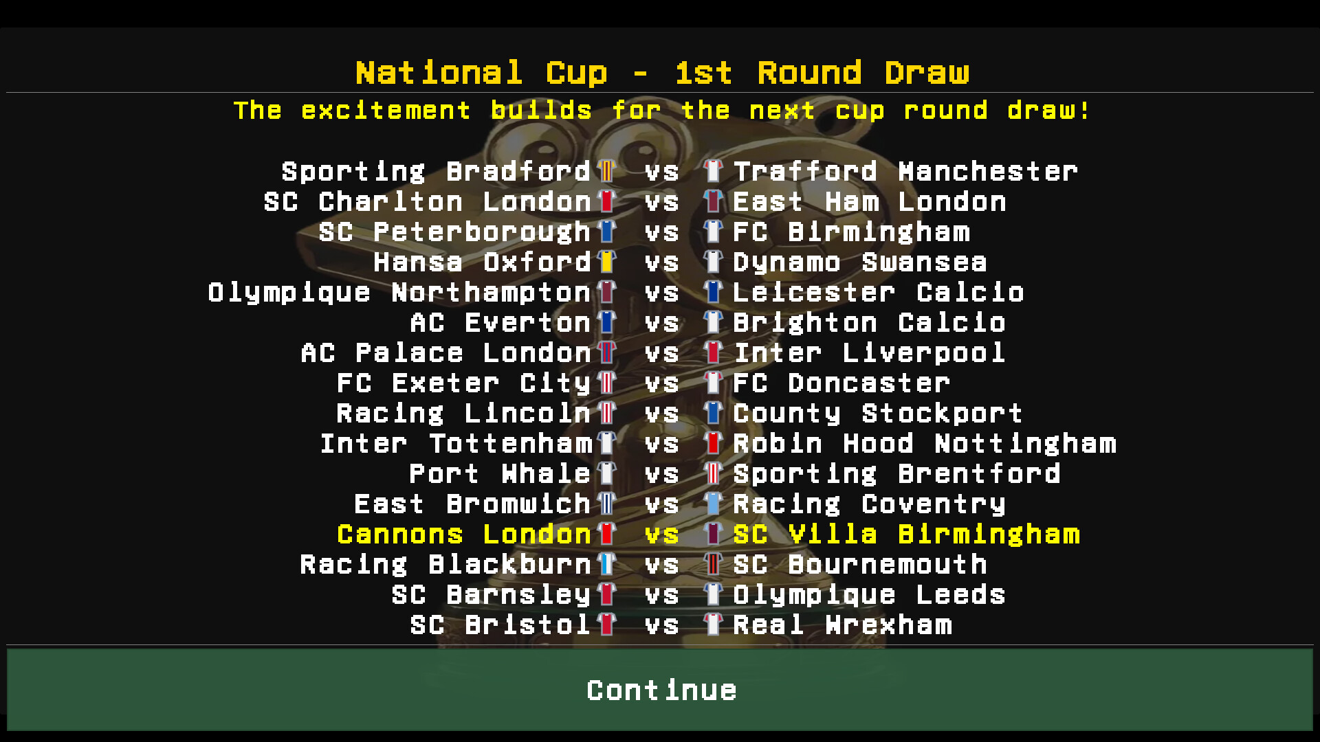 Whistle1 - Retro Football Manager screenshot 6