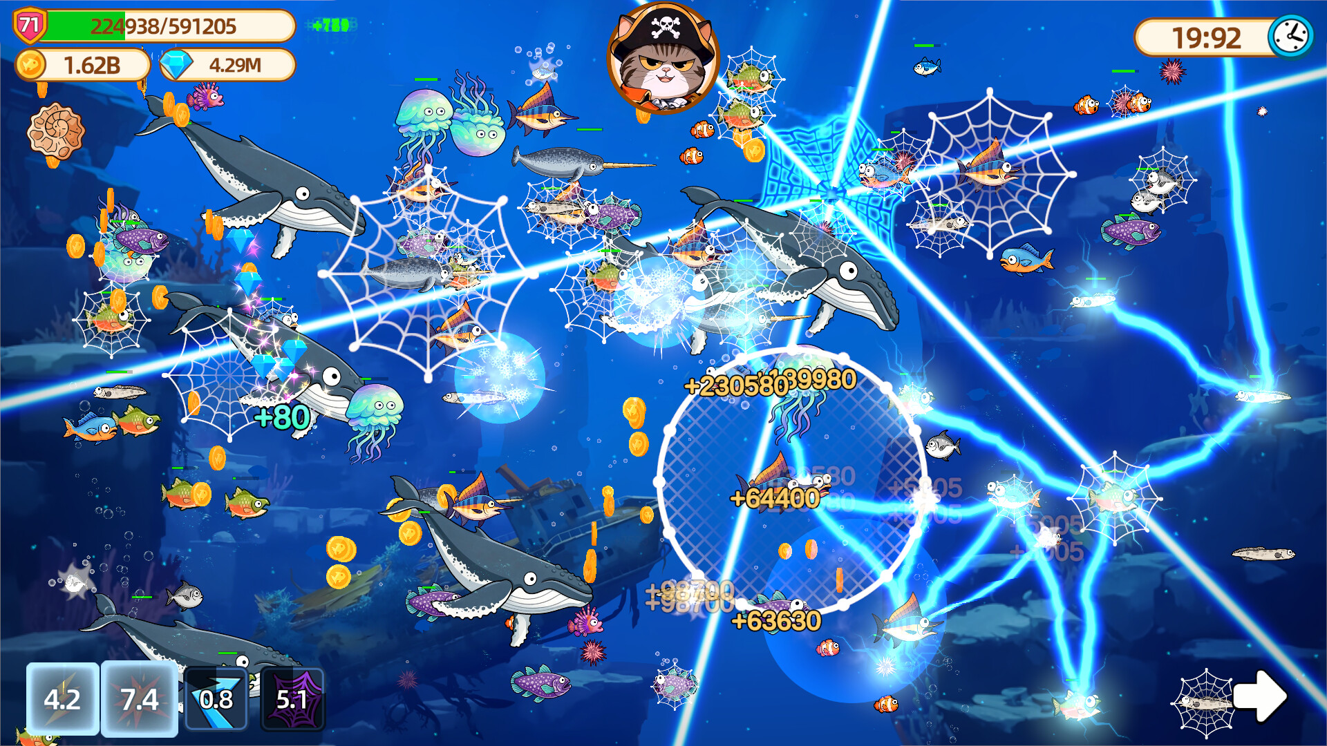 Captain Whiskers: Incremental Seas screenshot 1