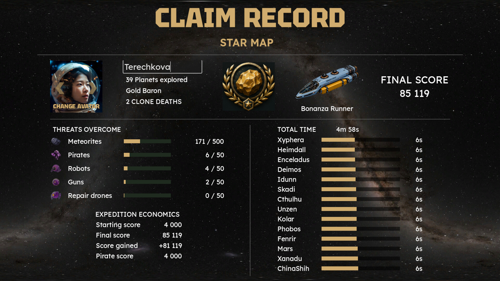 Cosmic Gold Rush screenshot 10