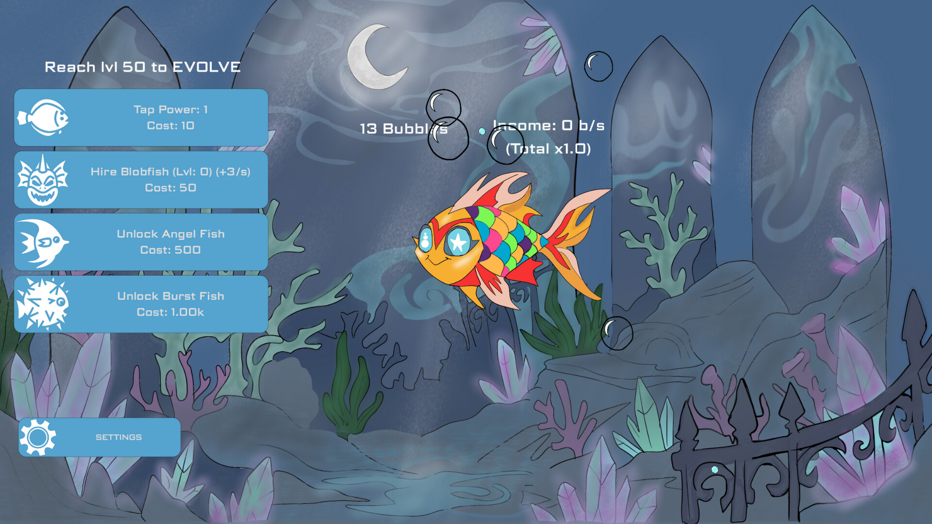 Midnight Aquarium: Idle Clicker screenshot 5