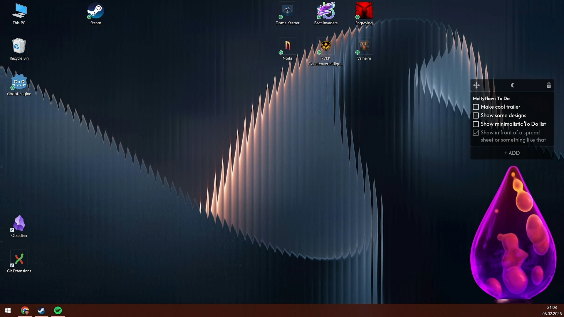 MeltyFlow: A Cozy Desktop Lava Lamp screenshot 2