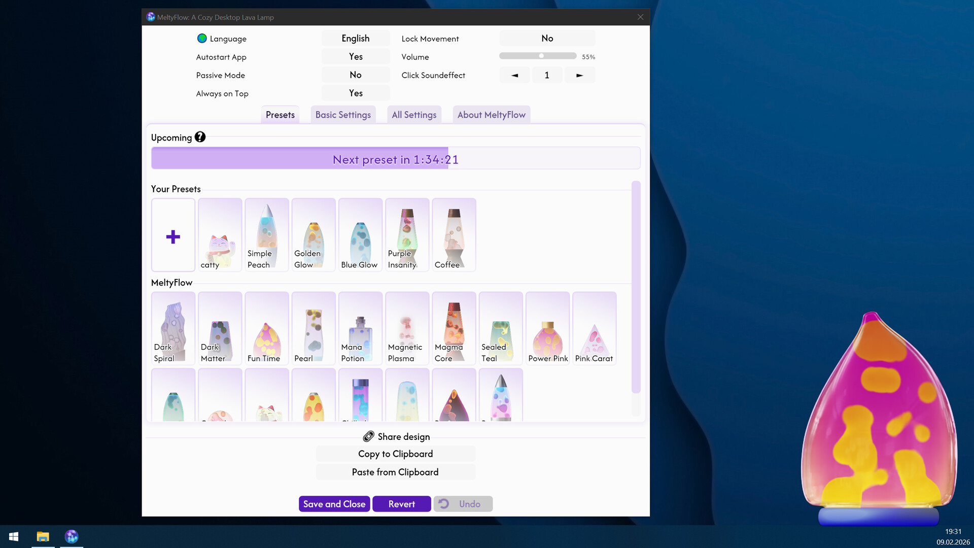 MeltyFlow: A Cozy Desktop Lava Lamp screenshot 4