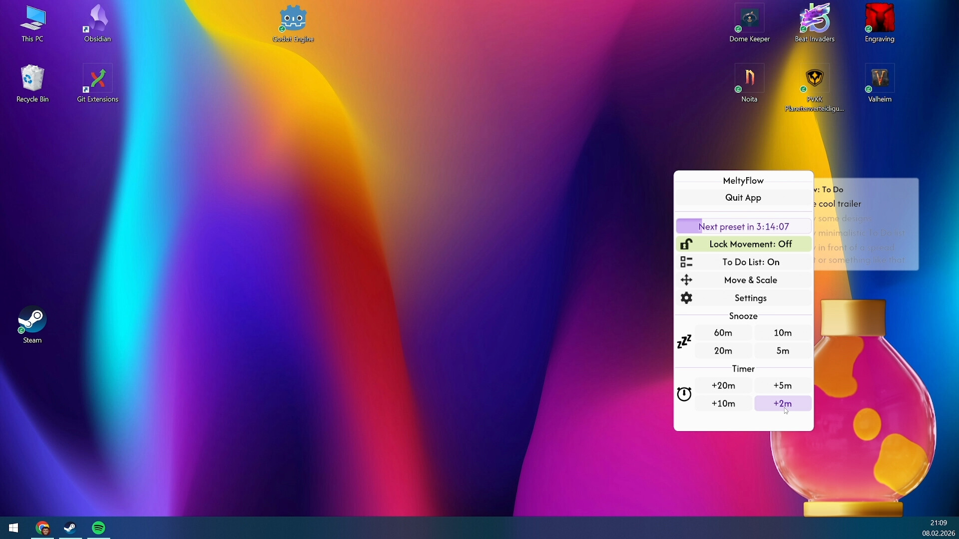 MeltyFlow: A Cozy Desktop Lava Lamp screenshot 8