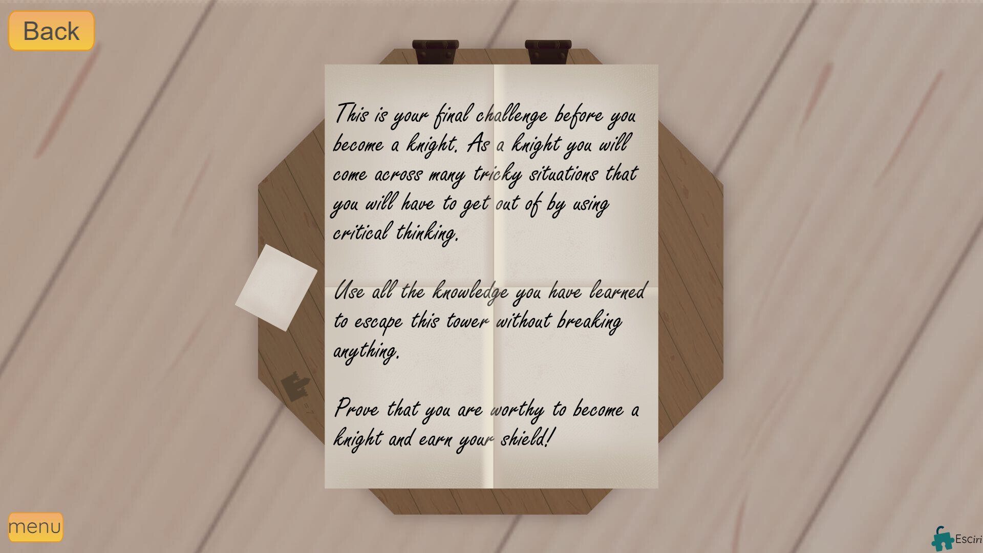 The Knight's Challenge screenshot 1