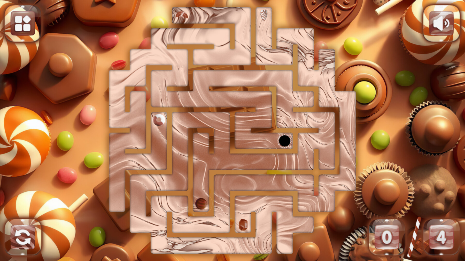 Sweetie Candy Maze: Brown Chocolate screenshot 3