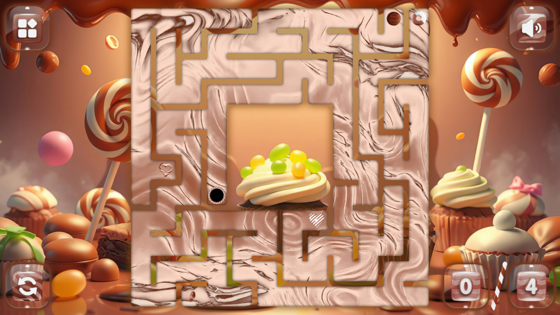 Sweetie Candy Maze: Brown Chocolate screenshot 5