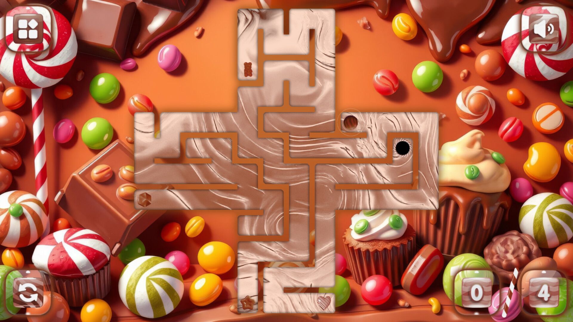 Sweetie Candy Maze: Brown Chocolate screenshot 4