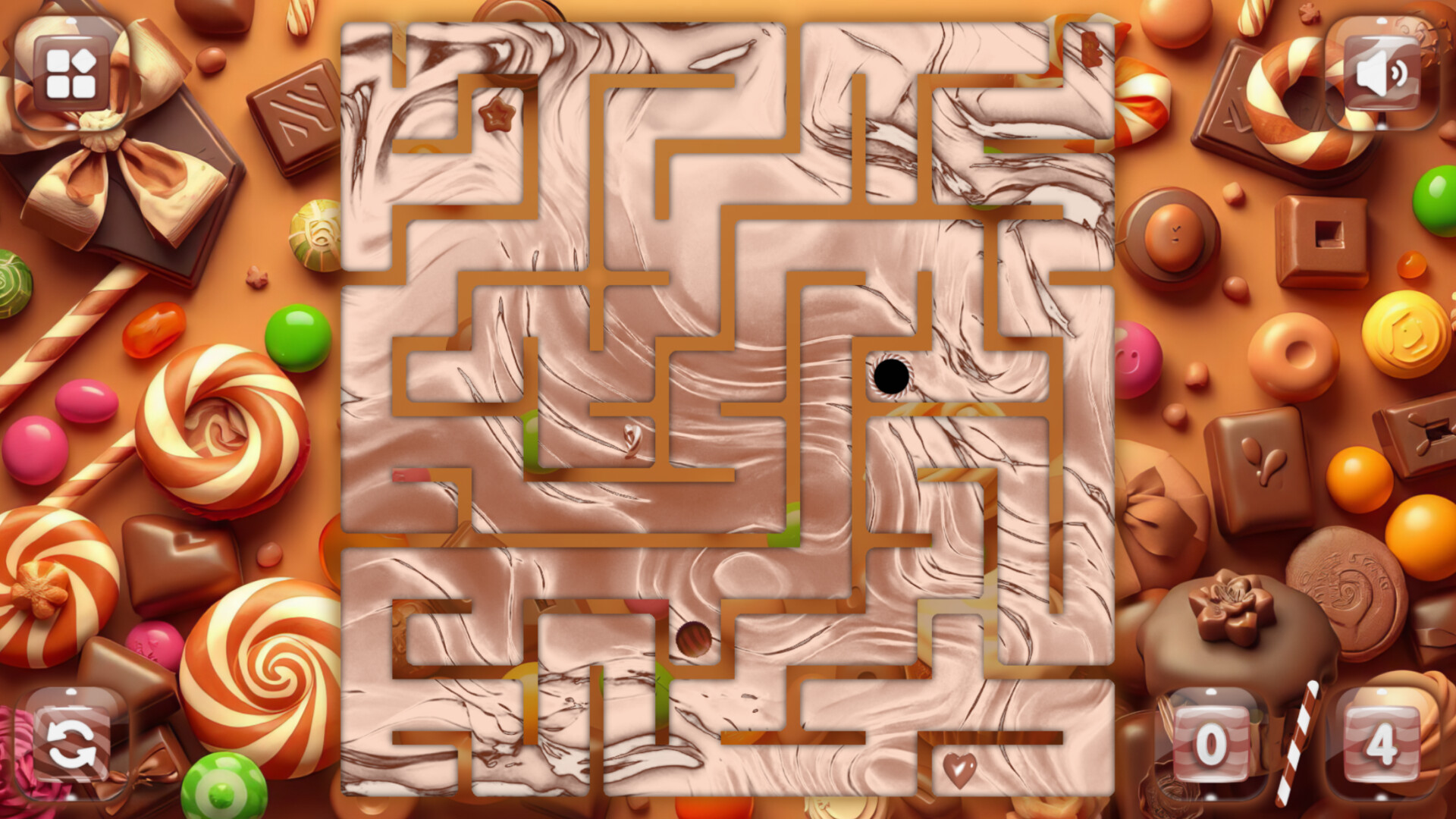 Sweetie Candy Maze: Brown Chocolate screenshot 2
