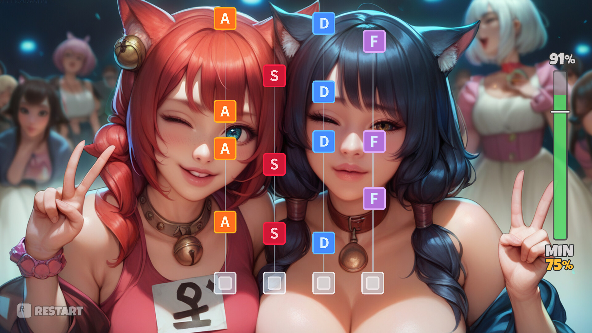 Catgirls Rhythm Game screenshot 8