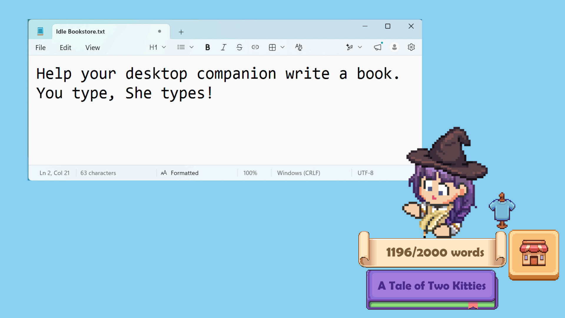 Idle Bookstore screenshot 1