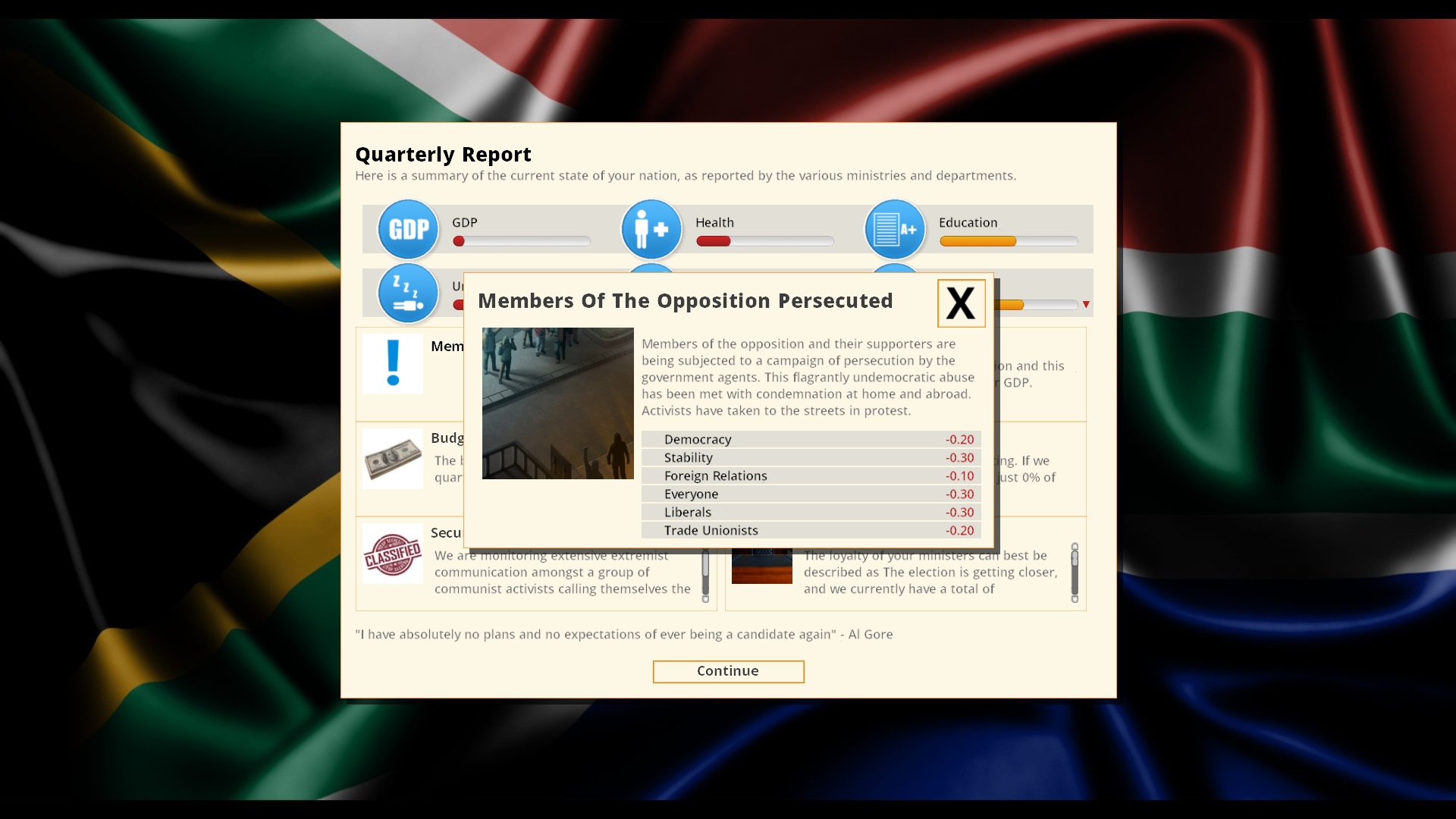 Democracy 3 Africa screenshot 2