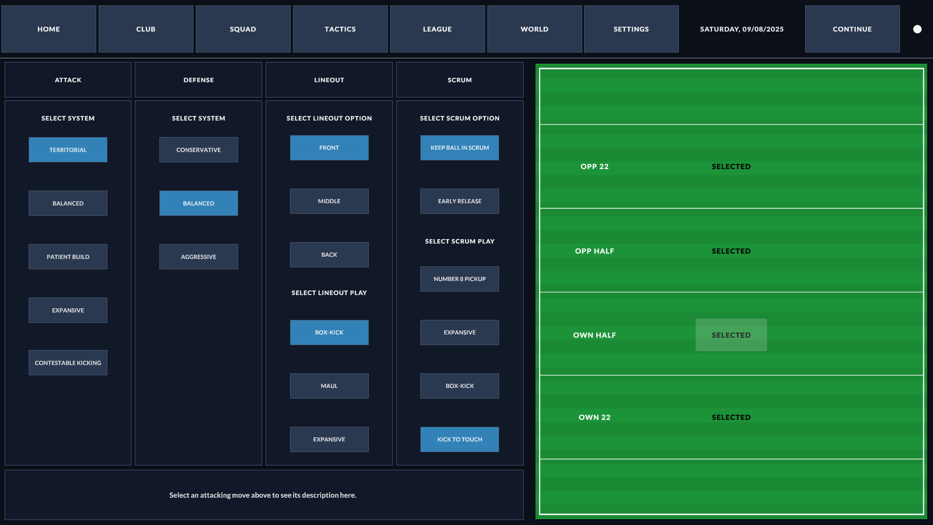 Rugby Career Manager screenshot 4