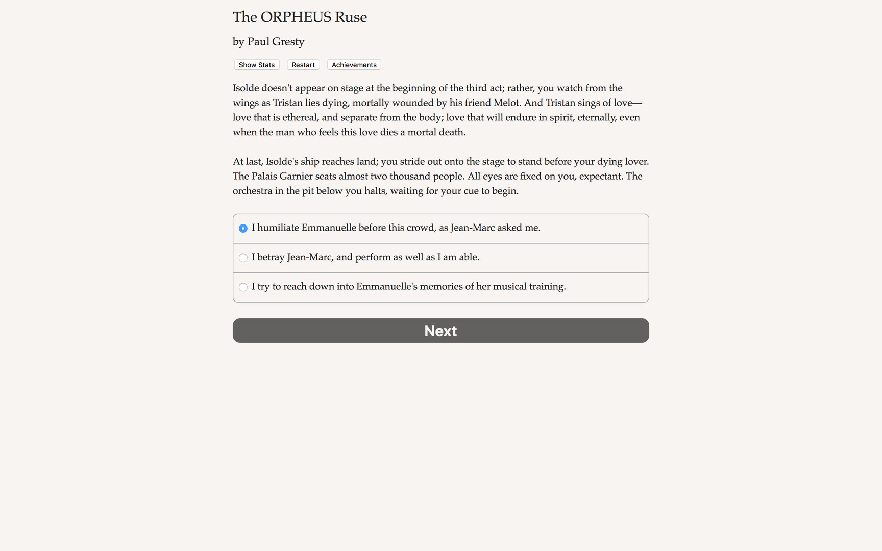 The ORPHEUS Ruse screenshot 2