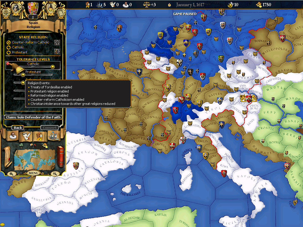 For The Glory: A Europa Universalis Game screenshot 8
