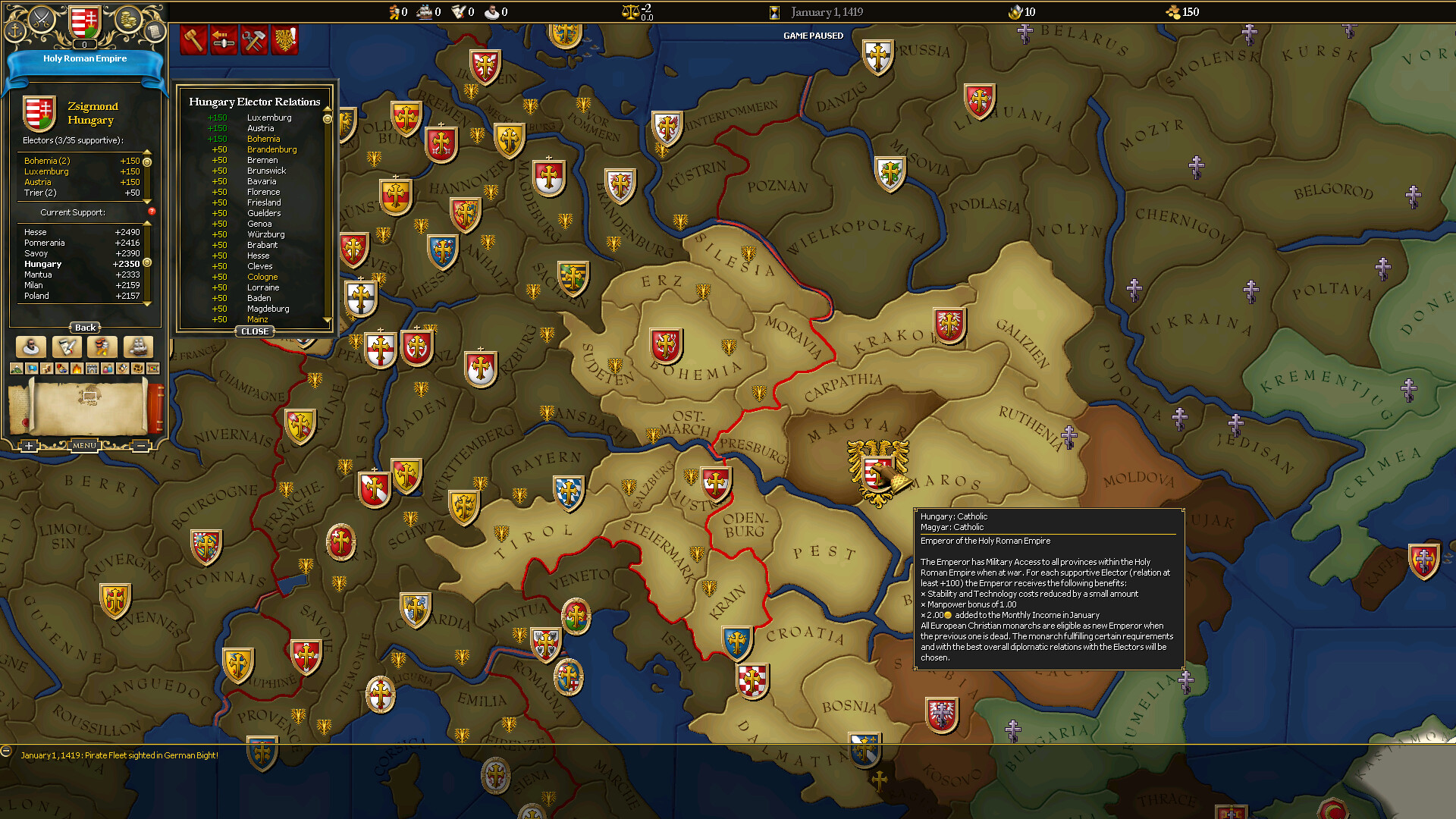 For The Glory: A Europa Universalis Game screenshot 10