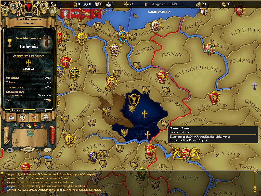 For The Glory: A Europa Universalis Game screenshot 5