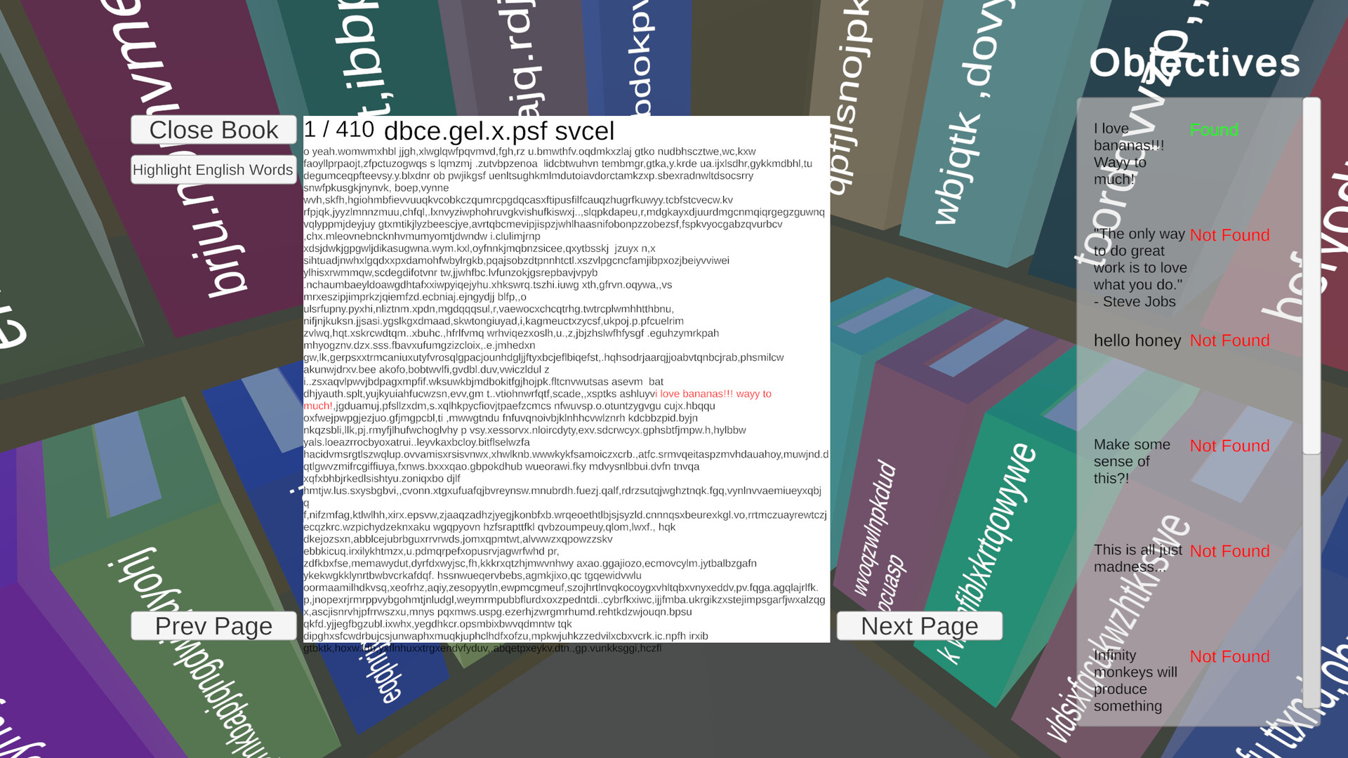Library Of Babel screenshot 2