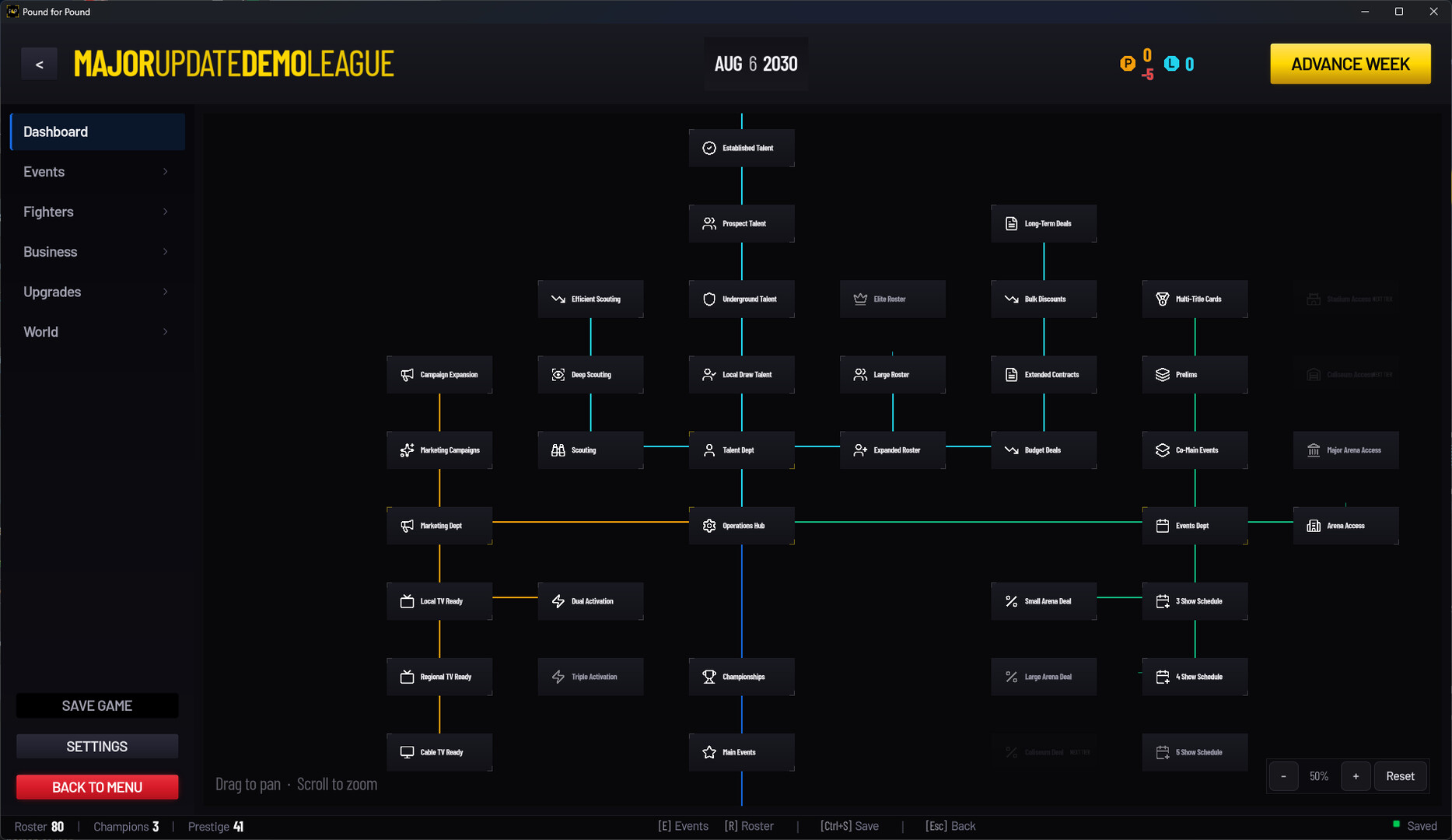 Pound for Pound: MMA Promotion Simulator screenshot 13