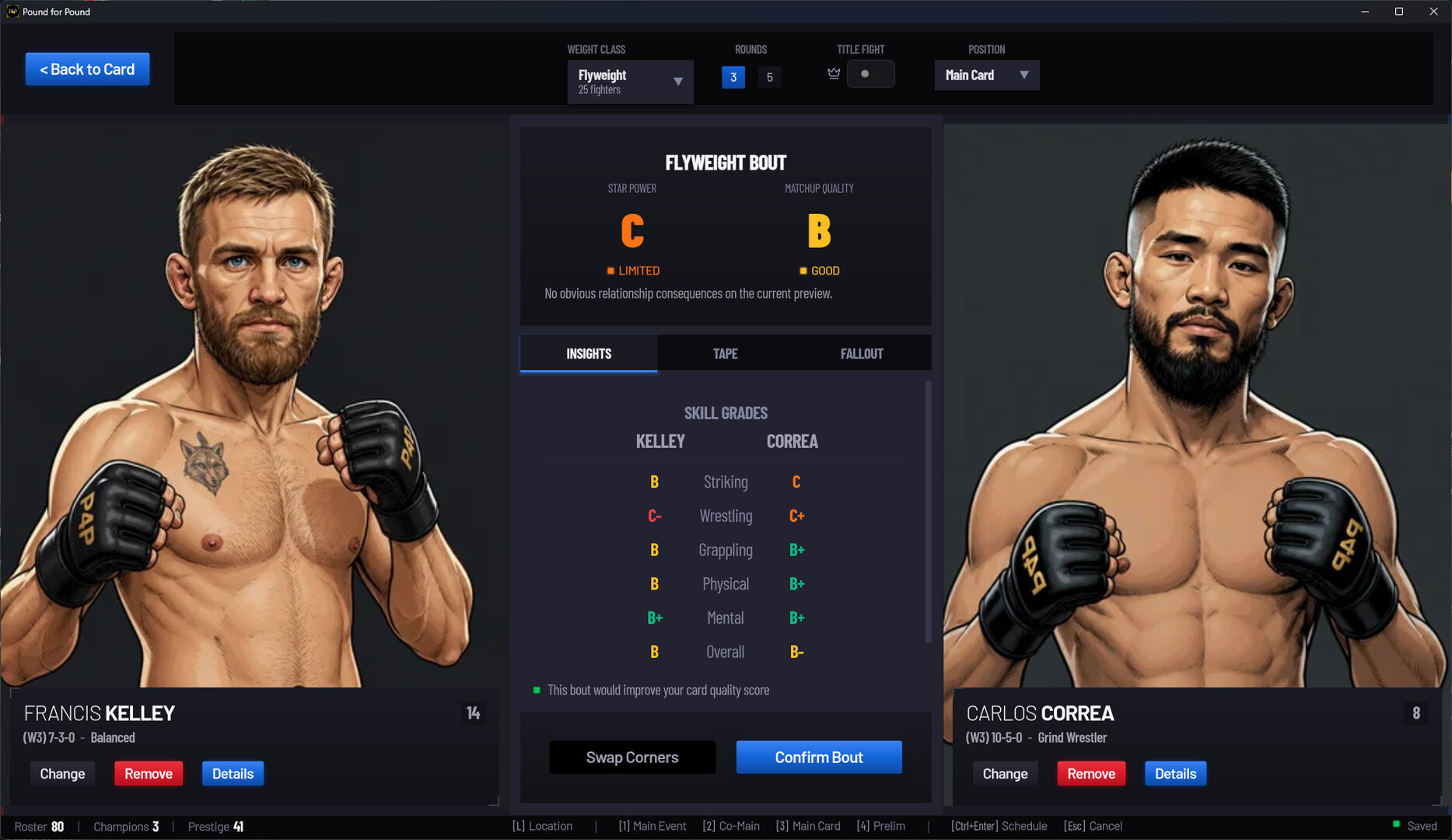 Pound for Pound: MMA Promotion Simulator screenshot 1