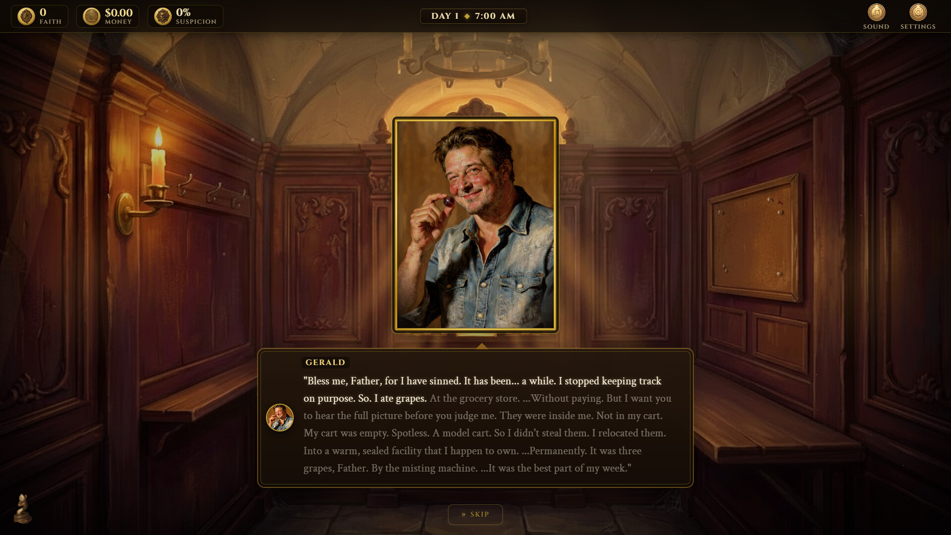 Confessional Simulator screenshot 1