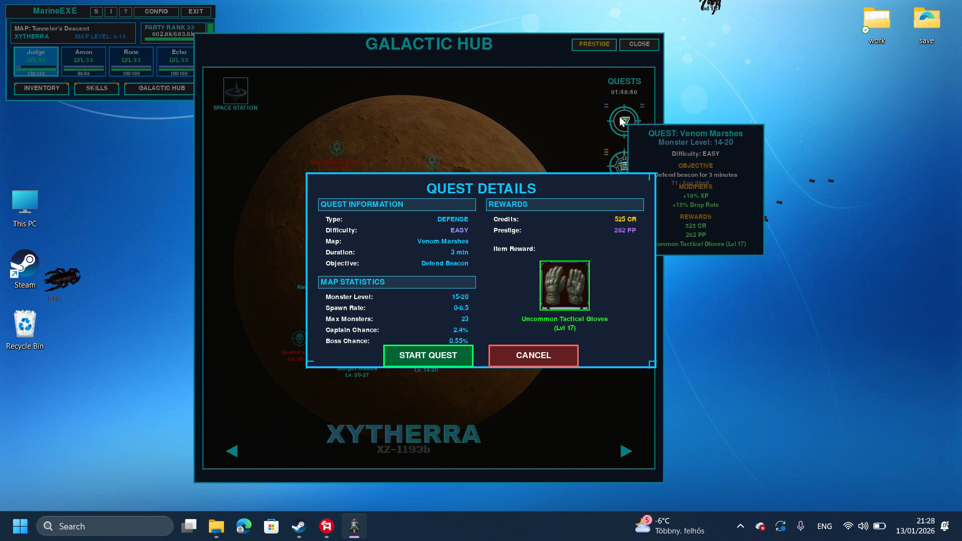 MARINE.EXE - Desktop RPG screenshot 8