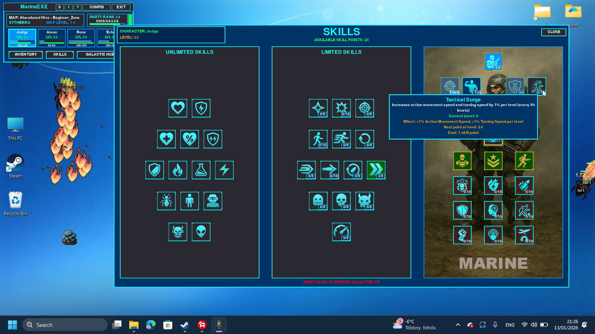MARINE.EXE - Desktop RPG screenshot 7