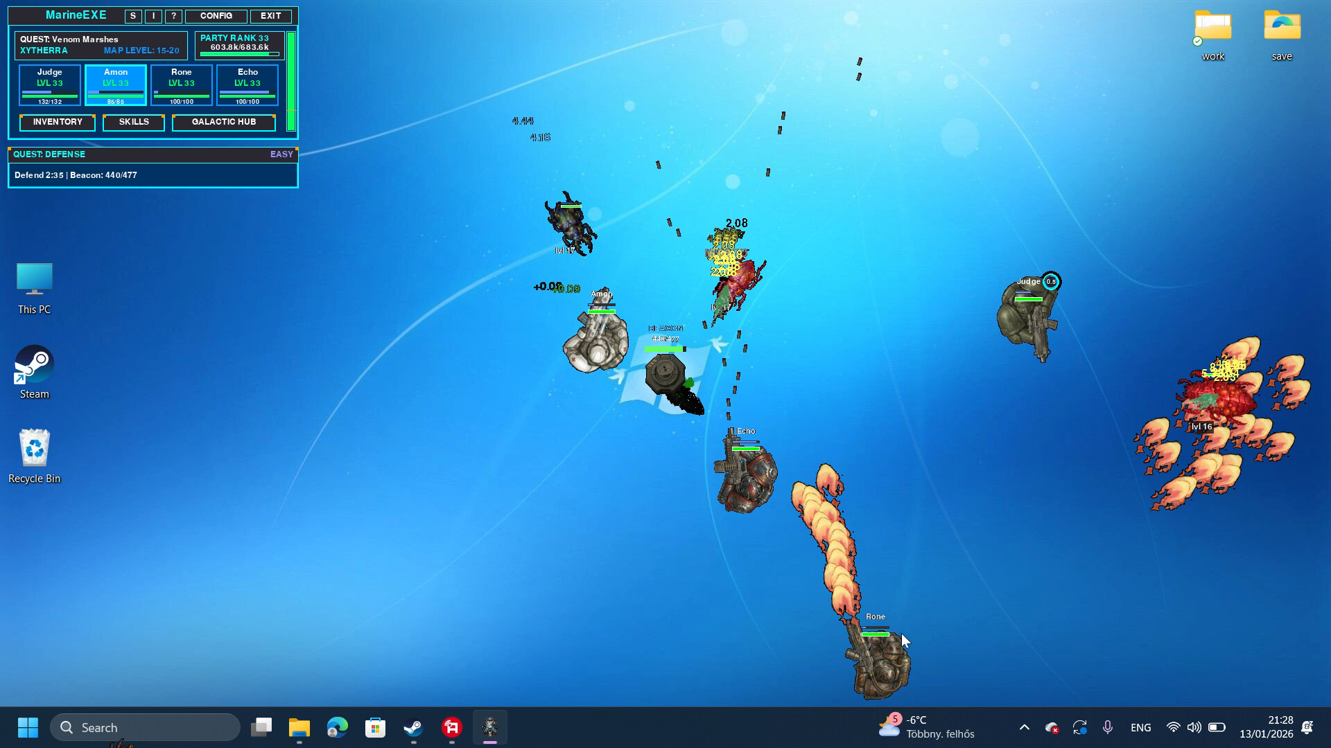 MARINE.EXE - Desktop RPG screenshot 9