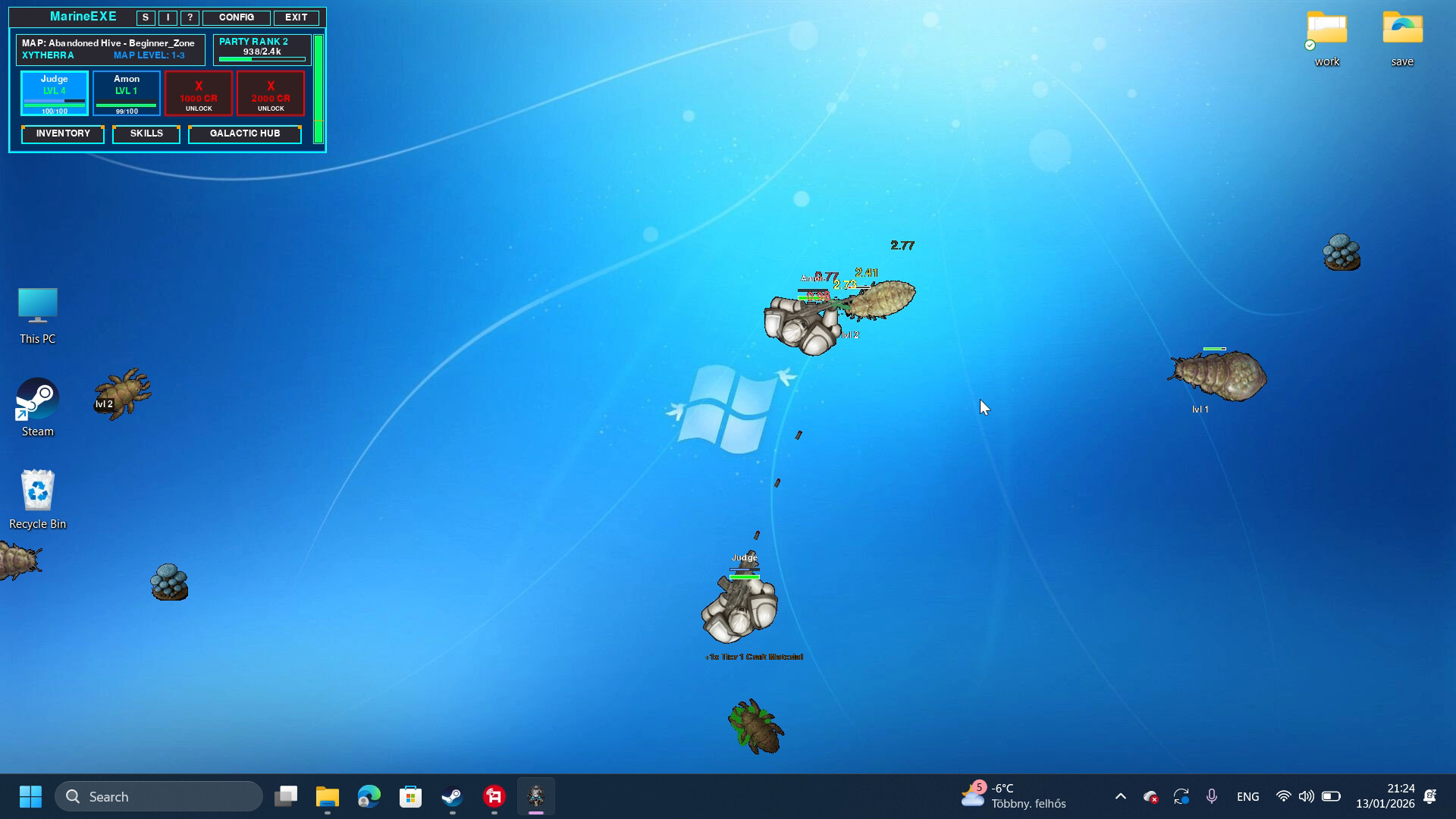 MARINE.EXE - Desktop RPG screenshot 4