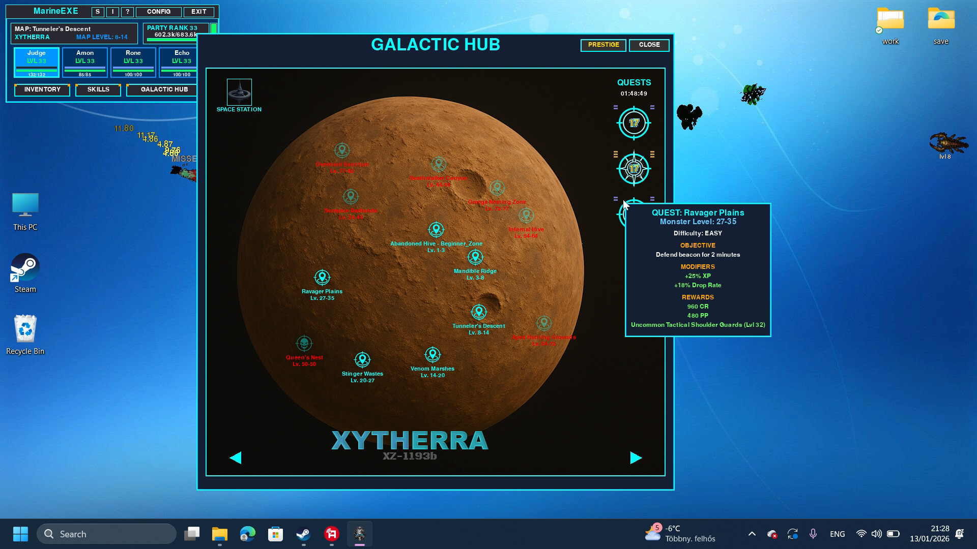 MARINE.EXE - Desktop RPG screenshot 10