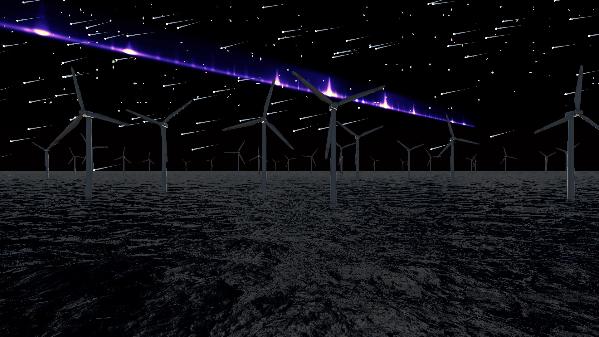 Wind Turbines Ocean Meditation screenshot 5