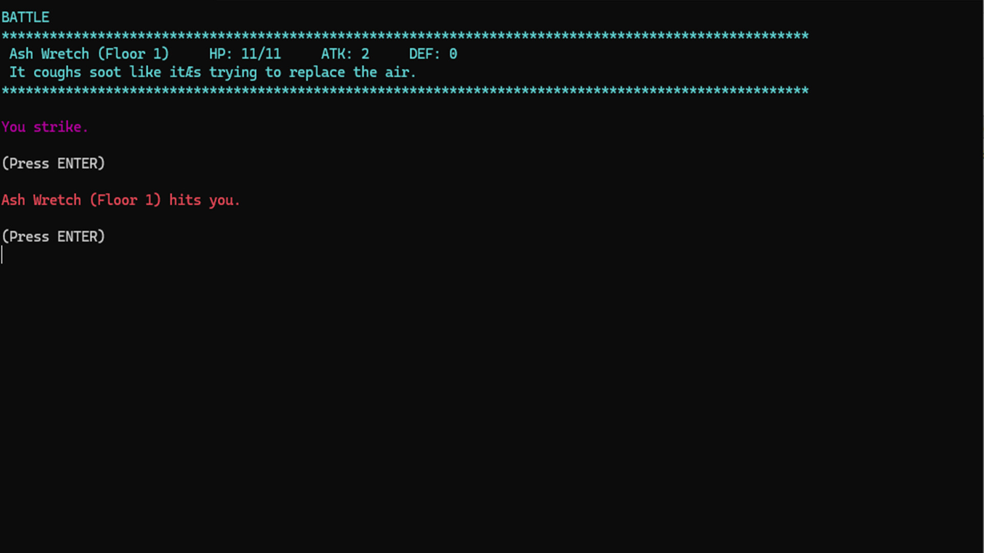 Nick's Text Adventure screenshot 1