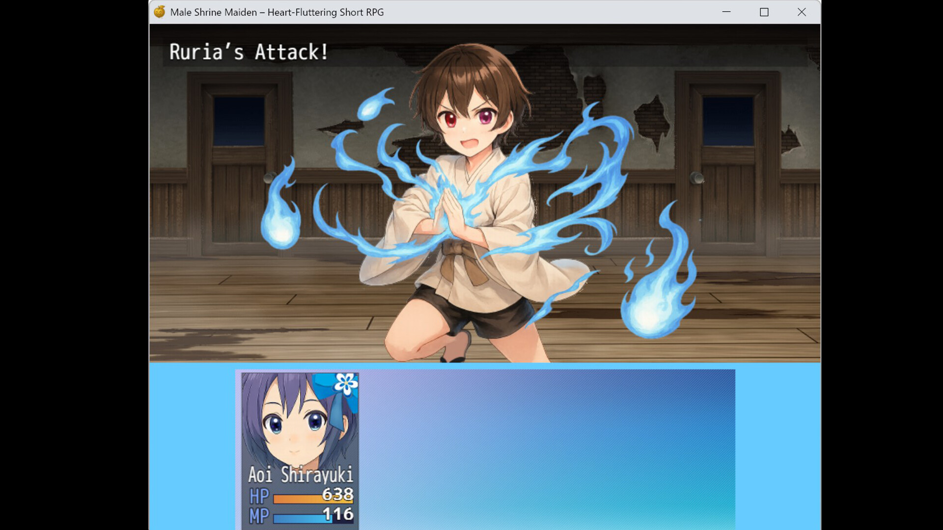 Male Shrine Maiden Heart-Fluttering Short RPG screenshot 4