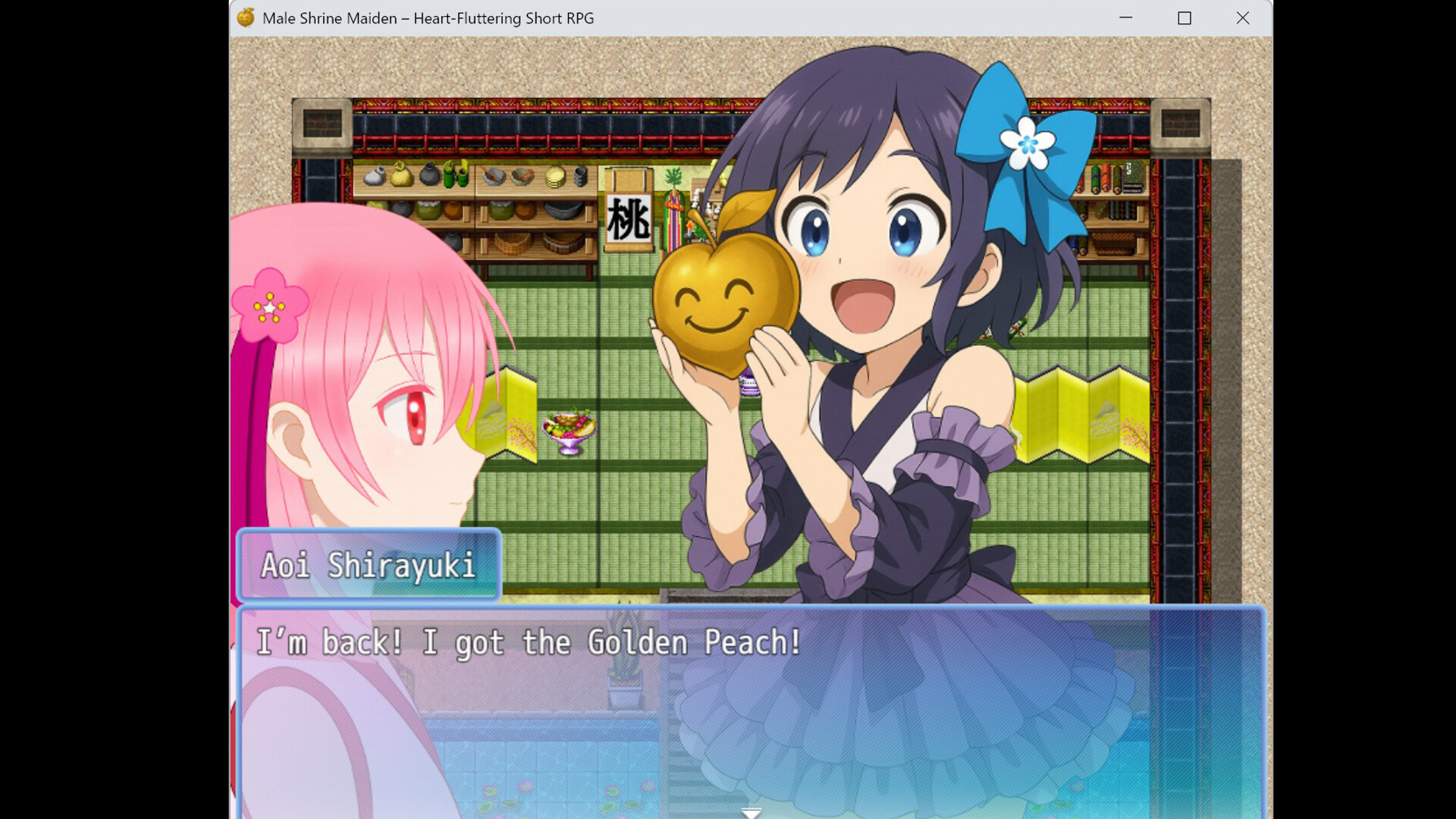 Male Shrine Maiden Heart-Fluttering Short RPG screenshot 3