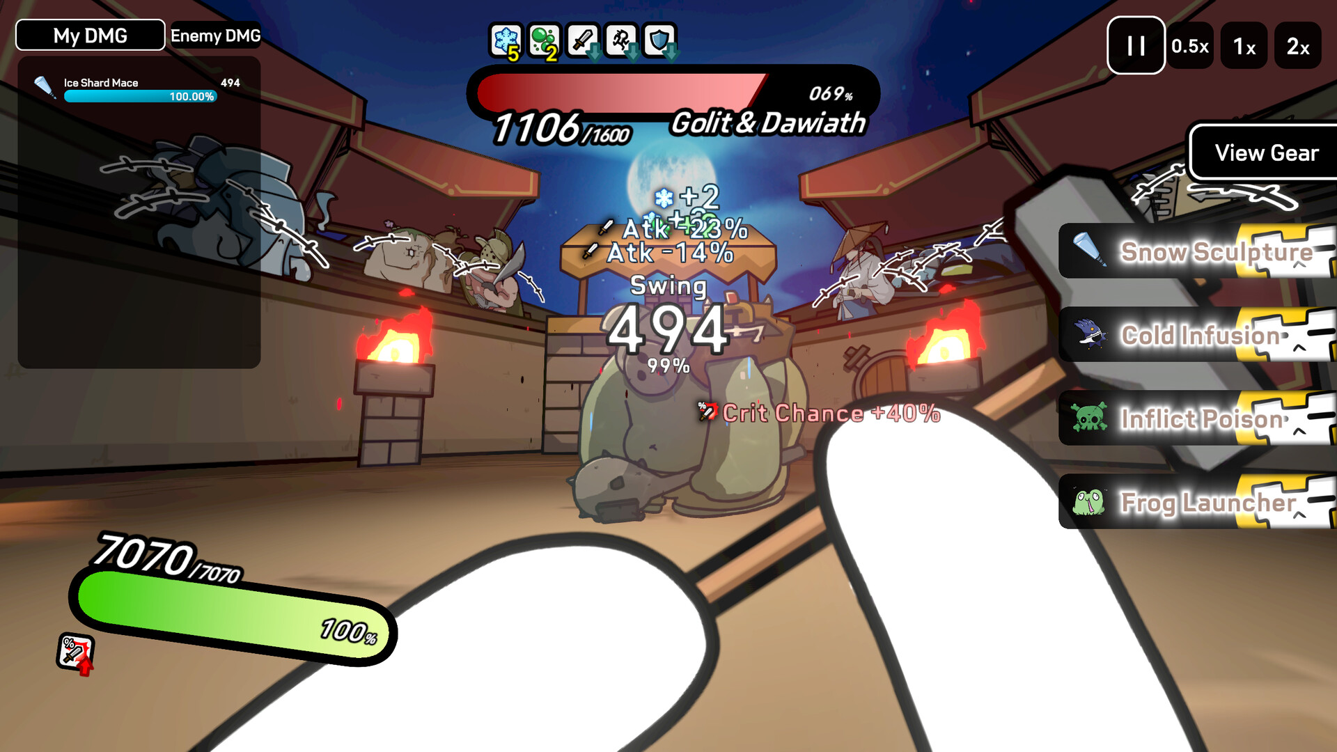 GLADIMAKER : Auto Battle RPG screenshot 1