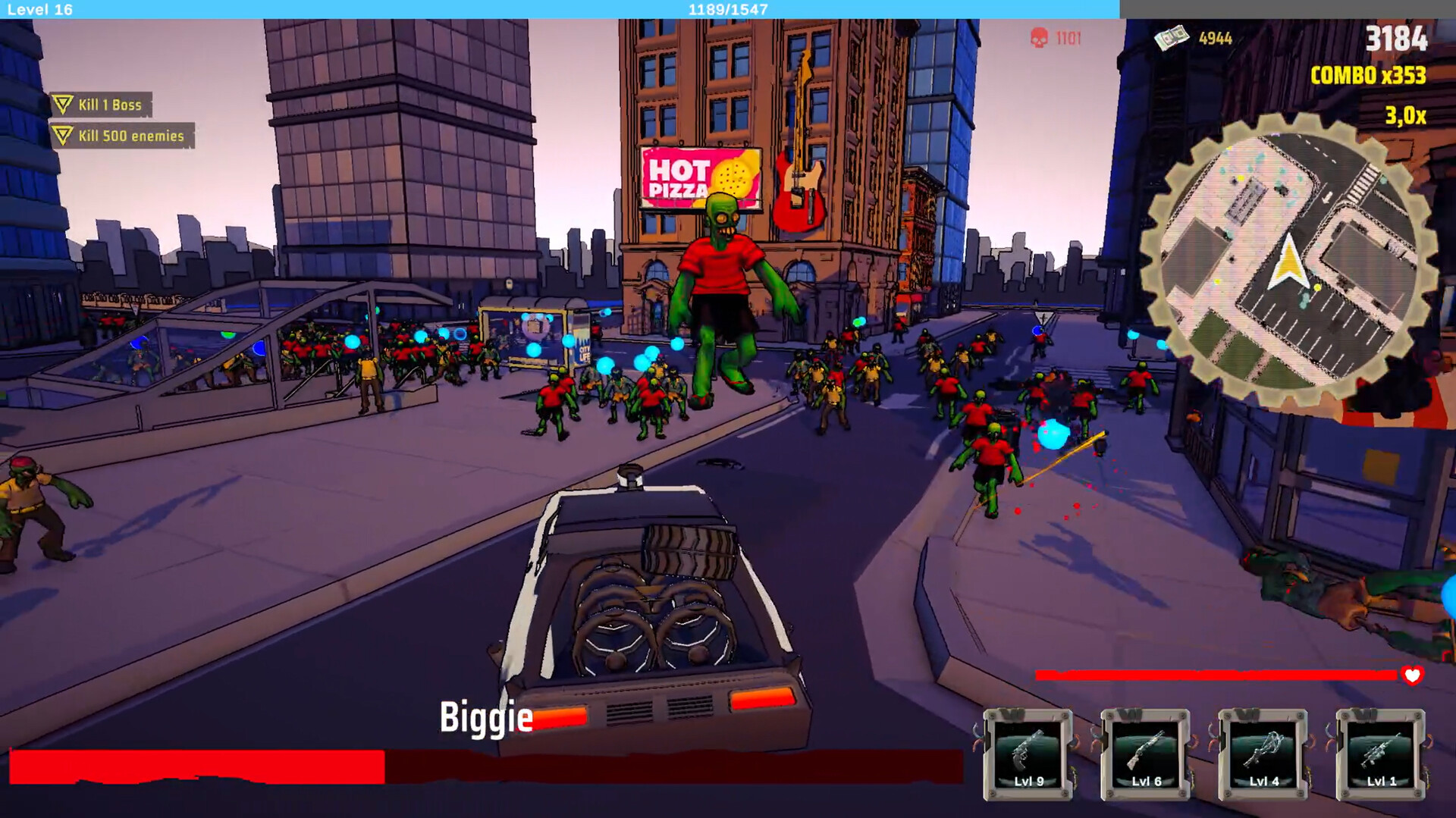 WTF: Wheels Tires and Flesh screenshot 1