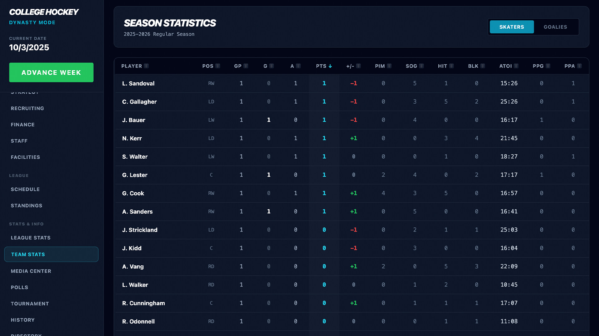 Coastal Summit Sports: College Hockey 26 screenshot 4