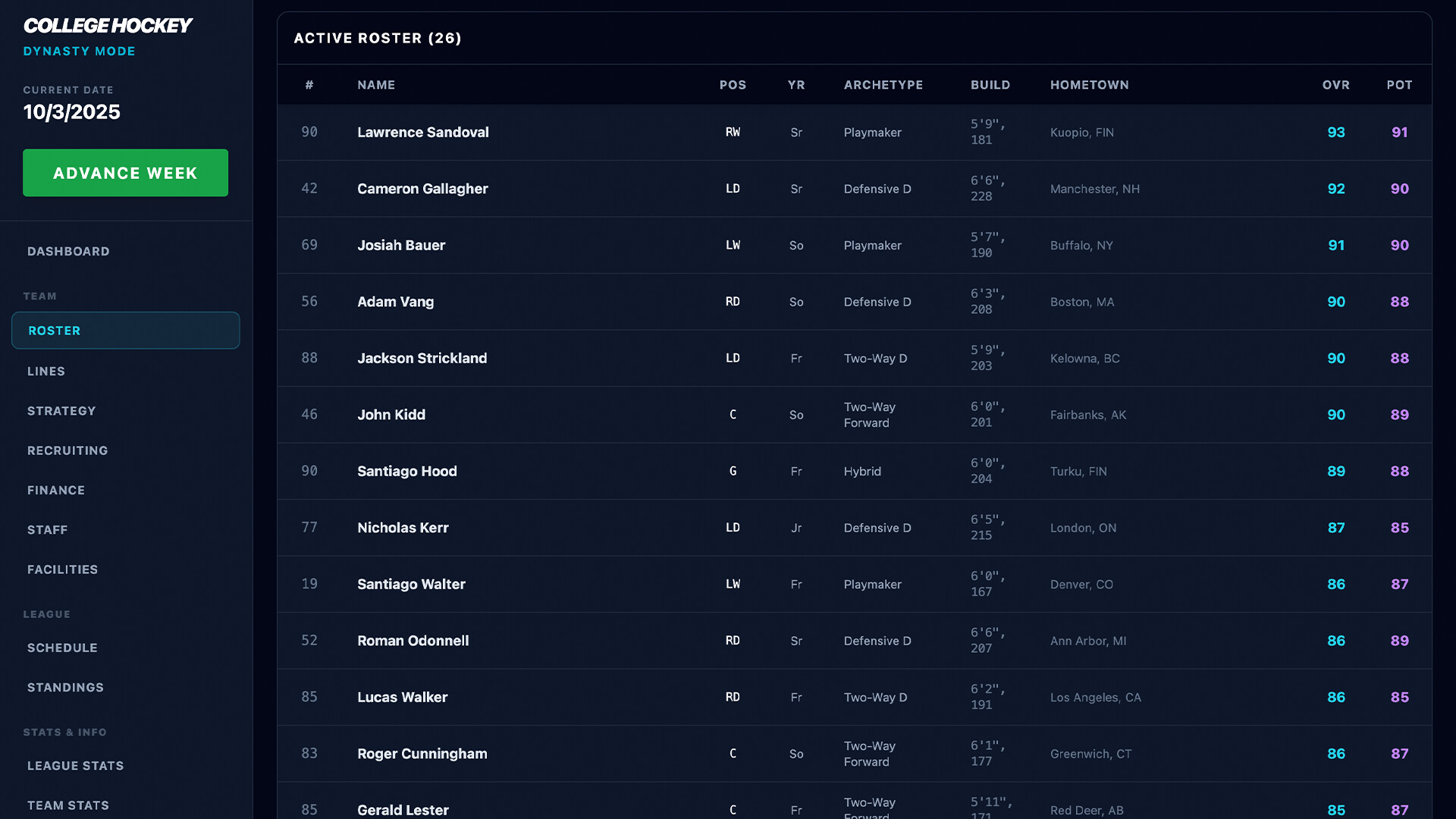 Coastal Summit Sports: College Hockey 26 screenshot 10
