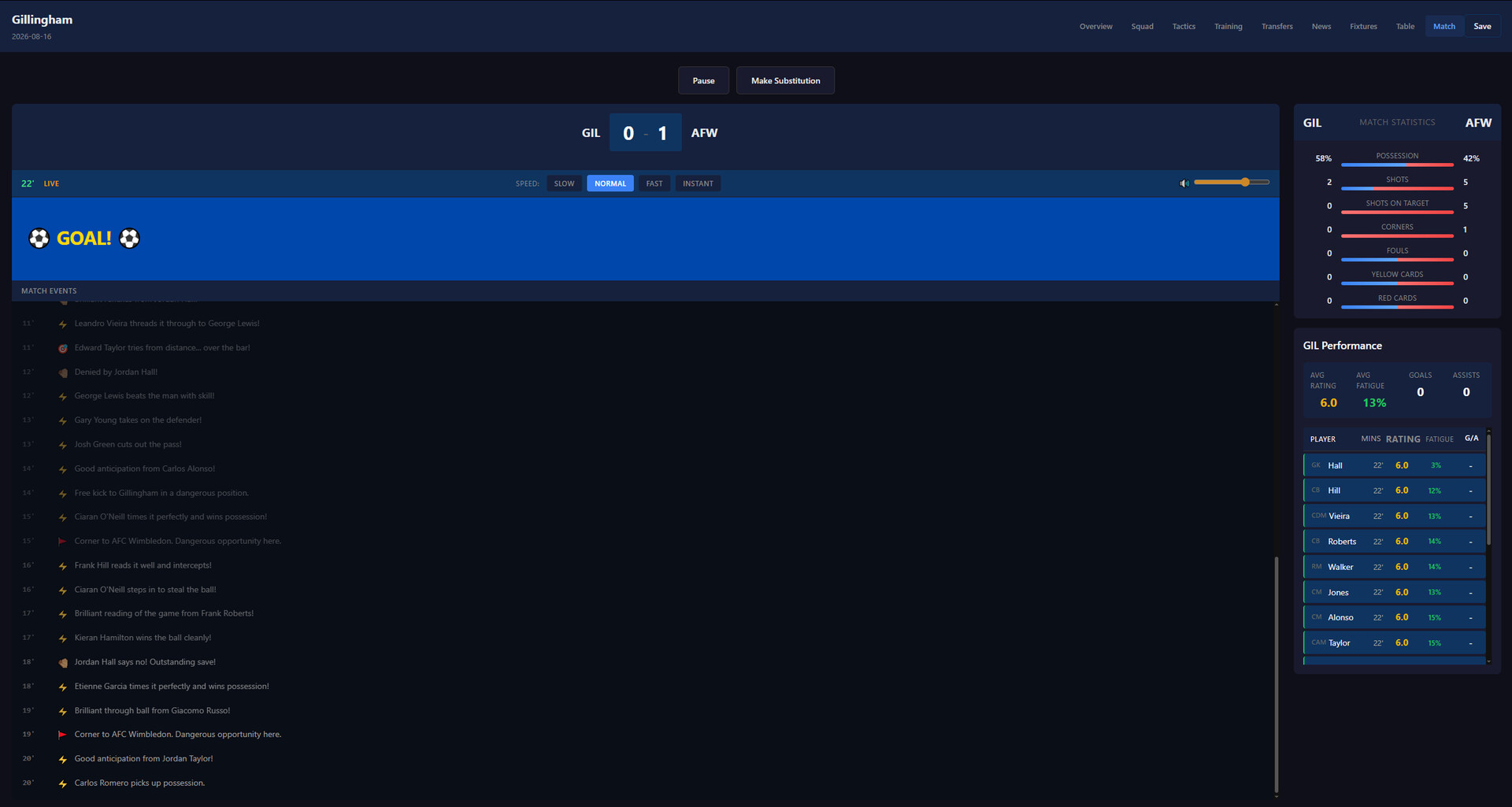 Matchday Manager screenshot 3