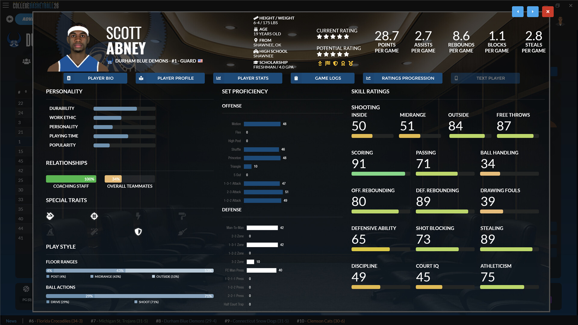 Draft Day Sports: College Basketball 2026 screenshot 3