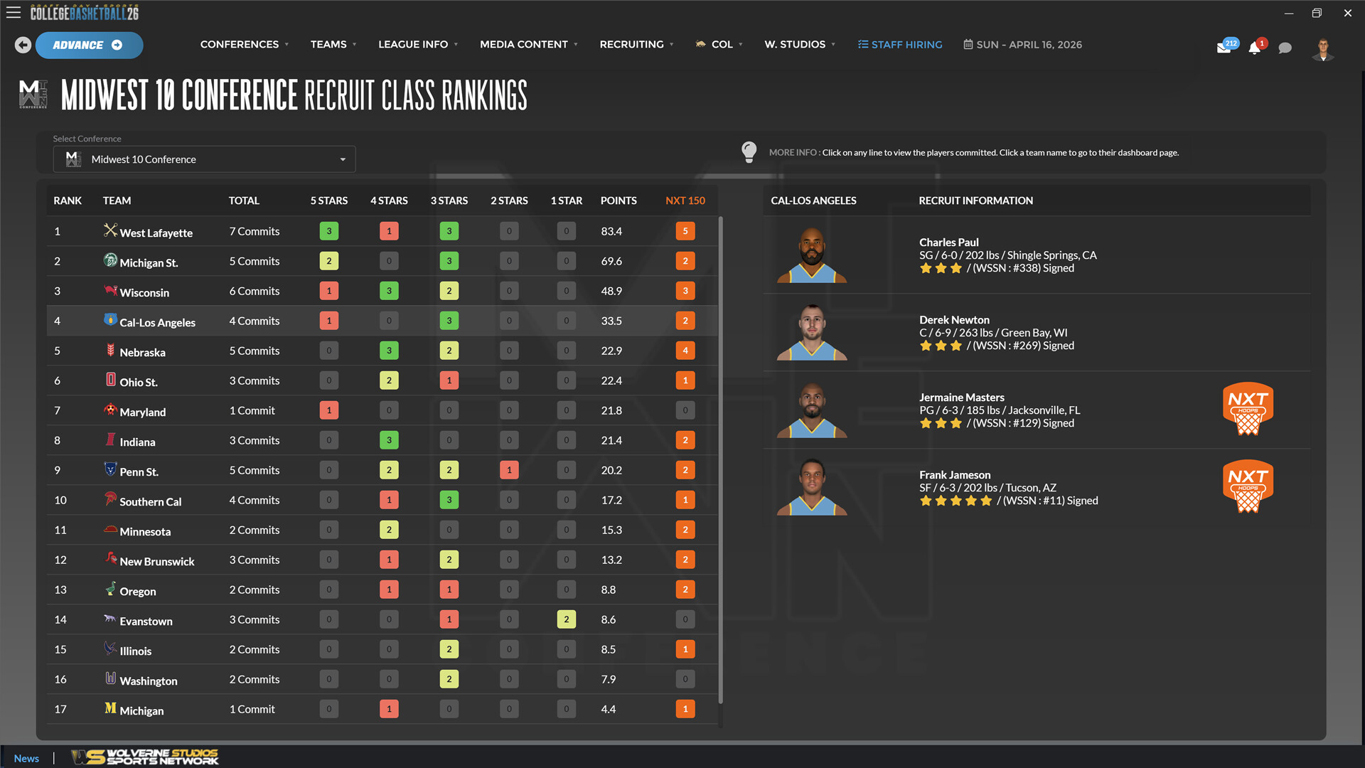 Draft Day Sports: College Basketball 2026 screenshot 4